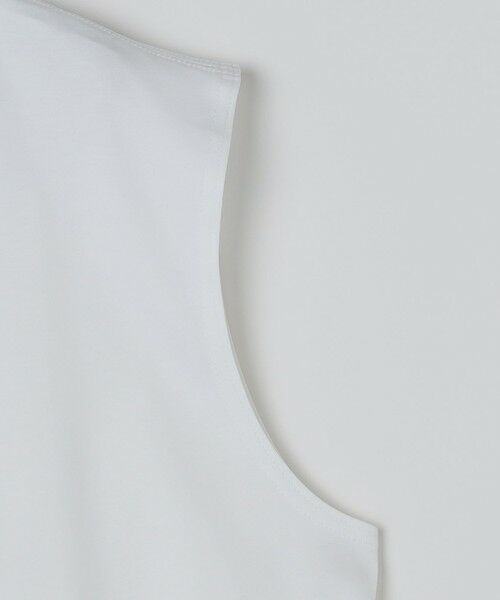 SHIPS / シップス タンクトップ | SHIPS Colors:〈抗菌防臭・接触冷感〉シルケット コットン ノースリーブ Tシャツ | 詳細3
