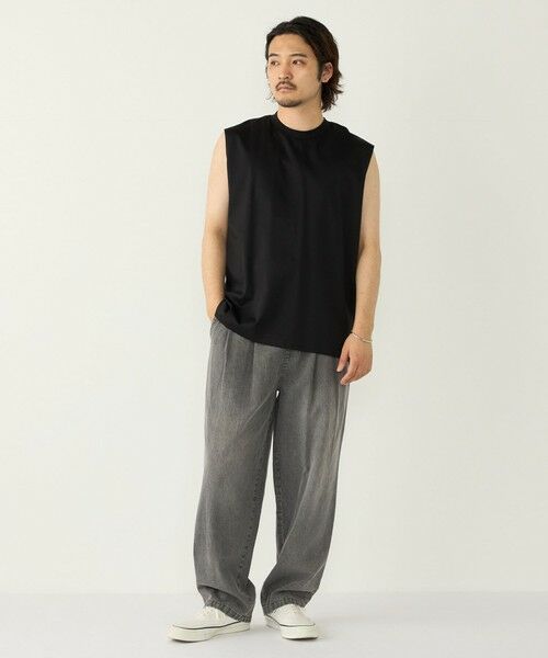SHIPS / シップス タンクトップ | SHIPS Colors:〈抗菌防臭・接触冷感〉シルケット コットン ノースリーブ Tシャツ | 詳細28