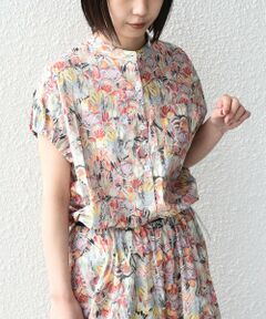 SHIPS / シップス シャツ・ブラウス | SHIPS Colors:〈手洗い可能〉フラワープリント バンドカラー シャツ