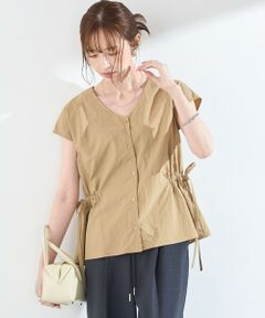 SHIPS / シップス シャツ・ブラウス | 《予約》SHIPS Colors:〈接触冷感・UVカット・透湿〉ファンクション ギャザー ブラウス◆