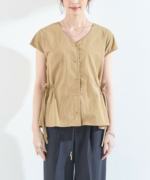 SHIPS / シップス シャツ・ブラウス | 《予約》SHIPS Colors:〈接触冷感・UVカット・透湿〉ファンクション ギャザー ブラウス◆ | 詳細9
