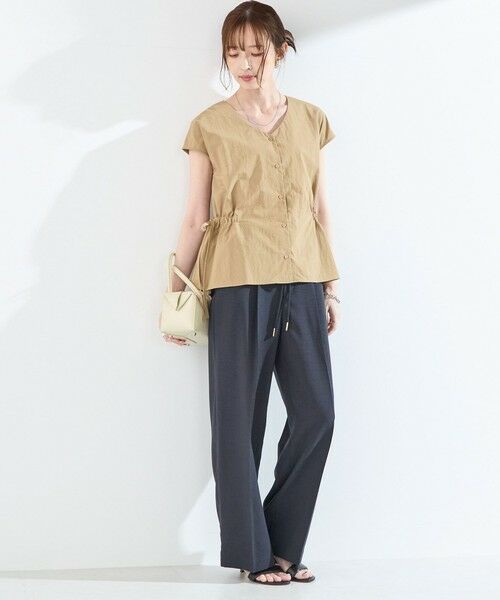 SHIPS / シップス シャツ・ブラウス | 《予約》SHIPS Colors:〈接触冷感・UVカット・透湿〉ファンクション ギャザー ブラウス◆ | 詳細13