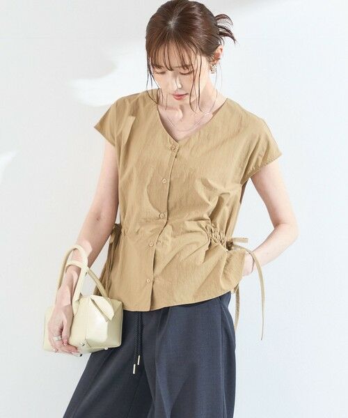 SHIPS / シップス シャツ・ブラウス | 《予約》SHIPS Colors:〈接触冷感・UVカット・透湿〉ファンクション ギャザー ブラウス◆ | 詳細14