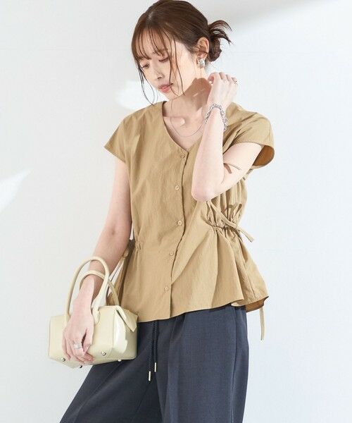 SHIPS / シップス シャツ・ブラウス | 《予約》SHIPS Colors:〈接触冷感・UVカット・透湿〉ファンクション ギャザー ブラウス◆ | 詳細15