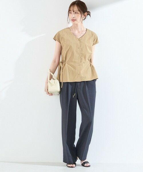SHIPS / シップス シャツ・ブラウス | 《予約》SHIPS Colors:〈接触冷感・UVカット・透湿〉ファンクション ギャザー ブラウス◆ | 詳細16