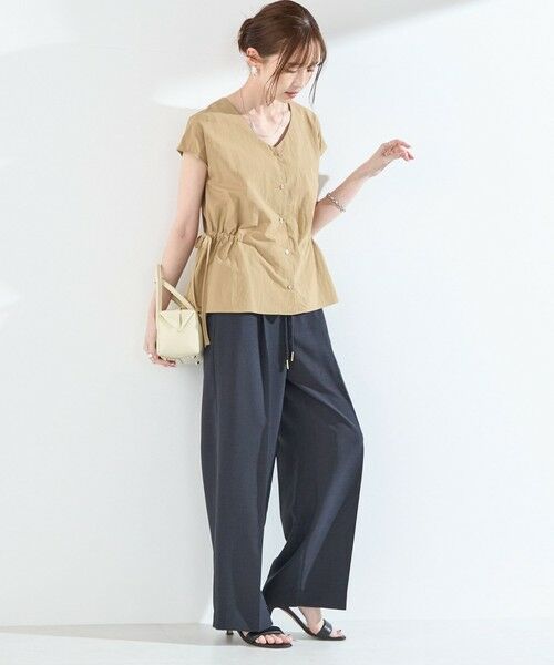 SHIPS / シップス シャツ・ブラウス | 《予約》SHIPS Colors:〈接触冷感・UVカット・透湿〉ファンクション ギャザー ブラウス◆ | 詳細18