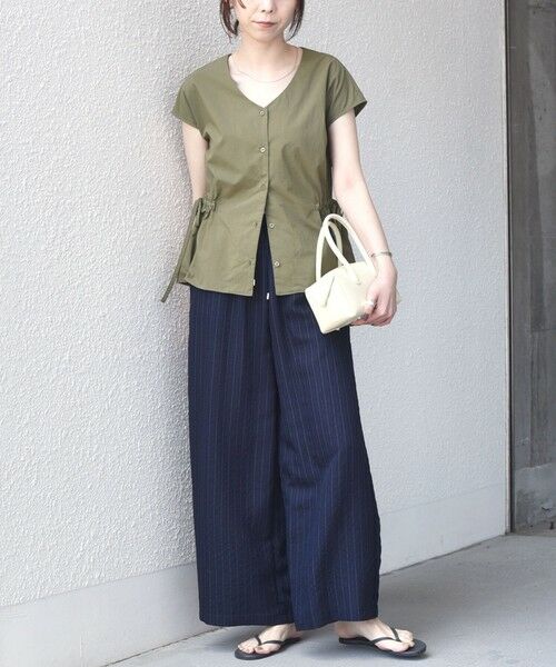 SHIPS / シップス シャツ・ブラウス | 《予約》SHIPS Colors:〈接触冷感・UVカット・透湿〉ファンクション ギャザー ブラウス◆ | 詳細21