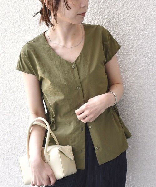 SHIPS / シップス シャツ・ブラウス | 《予約》SHIPS Colors:〈接触冷感・UVカット・透湿〉ファンクション ギャザー ブラウス◆ | 詳細22