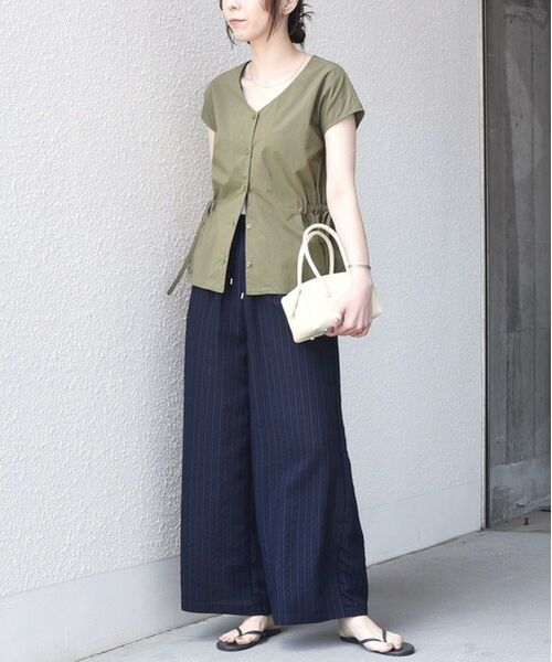 SHIPS / シップス シャツ・ブラウス | 《予約》SHIPS Colors:〈接触冷感・UVカット・透湿〉ファンクション ギャザー ブラウス◆ | 詳細24