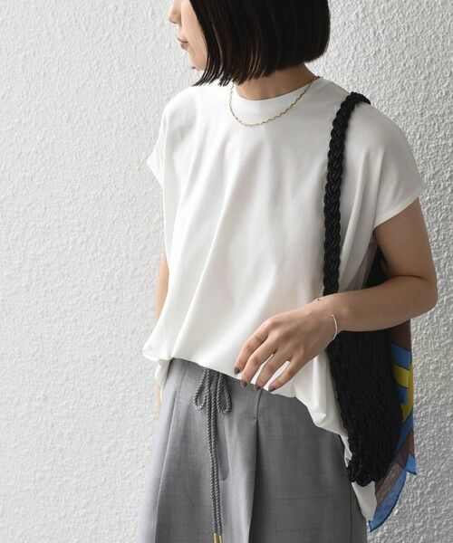 SHIPS / シップス Tシャツ | 《予約》SHIPS Colors:〈接触冷感・手洗い可能〉クールタッチ シアー フレア Tシャツ◆ | 詳細4