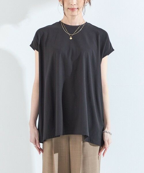 SHIPS / シップス Tシャツ | 《予約》SHIPS Colors:〈接触冷感・手洗い可能〉クールタッチ シアー フレア Tシャツ◆ | 詳細10