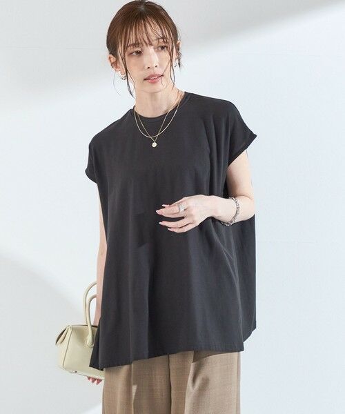 SHIPS / シップス Tシャツ | 《予約》SHIPS Colors:〈接触冷感・手洗い可能〉クールタッチ シアー フレア Tシャツ◆ | 詳細16