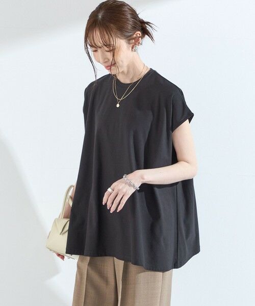 SHIPS / シップス Tシャツ | 《予約》SHIPS Colors:〈接触冷感・手洗い可能〉クールタッチ シアー フレア Tシャツ◆ | 詳細17