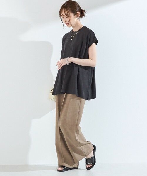 SHIPS / シップス Tシャツ | 《予約》SHIPS Colors:〈接触冷感・手洗い可能〉クールタッチ シアー フレア Tシャツ◆ | 詳細22