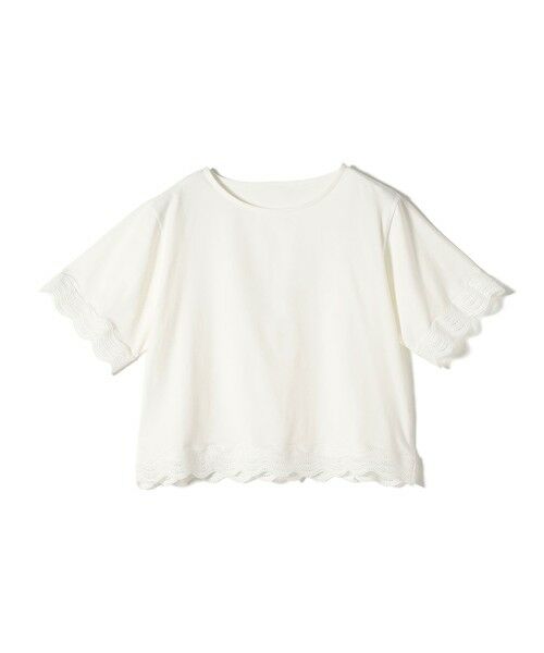 SHIPS / シップス Tシャツ | 《予約》SHIPS Colors:〈洗濯機可能〉リンク レース コンビ TEE◆ | 詳細1