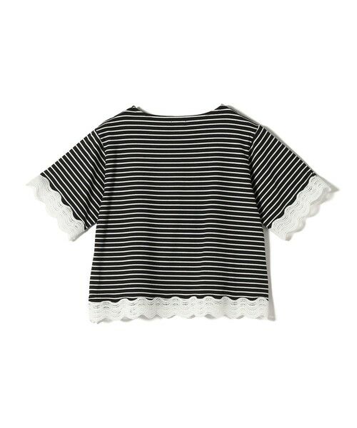 SHIPS / シップス Tシャツ | 《予約》SHIPS Colors:〈洗濯機可能〉リンク レース コンビ TEE◆ | 詳細15