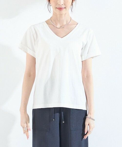 SHIPS / シップス Tシャツ | SHIPS Colors:〈汗染み防止・手洗い可能〉Vネック Tシャツ | 詳細3