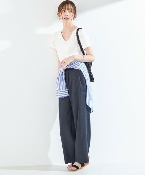 SHIPS / シップス Tシャツ | SHIPS Colors:〈汗染み防止・手洗い可能〉Vネック Tシャツ | 詳細14