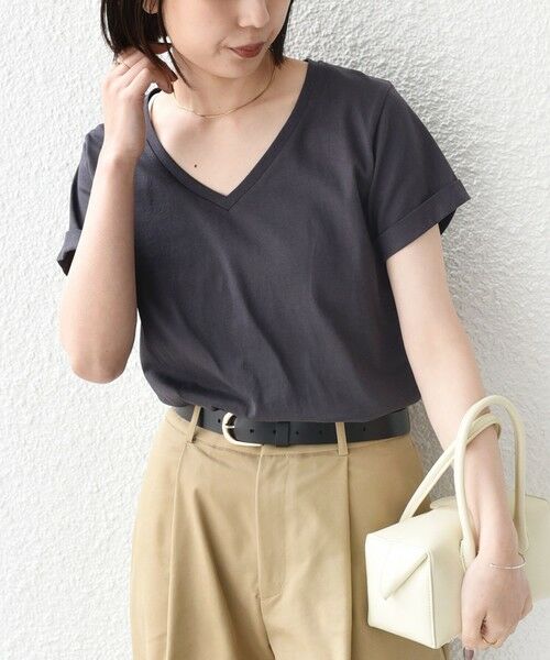 SHIPS / シップス Tシャツ | SHIPS Colors:〈汗染み防止・手洗い可能〉Vネック Tシャツ | 詳細23
