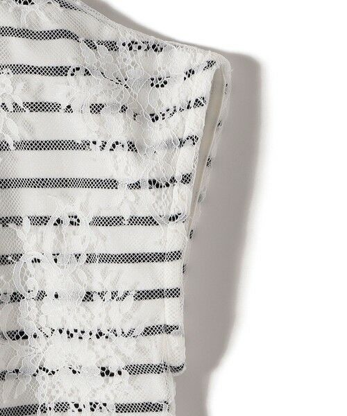 SHIPS / シップス カットソー | SHIPS Colors:〈手洗い可能〉フリンジ レース レイヤード TEE | 詳細5