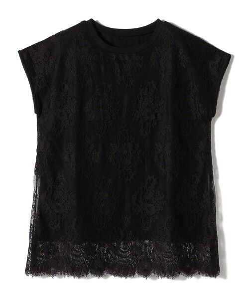 SHIPS / シップス カットソー | SHIPS Colors:〈手洗い可能〉フリンジ レース レイヤード TEE | 詳細12