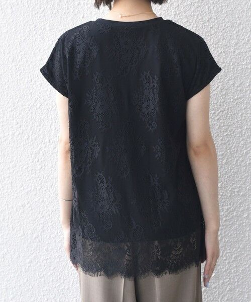 SHIPS / シップス カットソー | SHIPS Colors:〈手洗い可能〉フリンジ レース レイヤード TEE | 詳細16