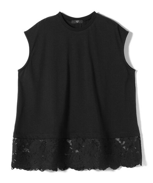 SHIPS / シップス カットソー（半袖以外） | SHIPS Colors:〈手洗い可能〉レースヘム フレンチスリーブ チュニック | 詳細13