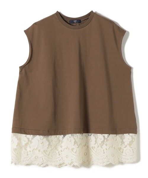 SHIPS / シップス カットソー（半袖以外） | SHIPS Colors:〈手洗い可能〉レースヘム フレンチスリーブ チュニック | 詳細20