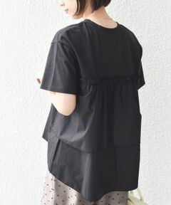 SHIPS / シップス Tシャツ | SHIPS Colors:〈手洗い可能〉バックティアード デザイン カットソー