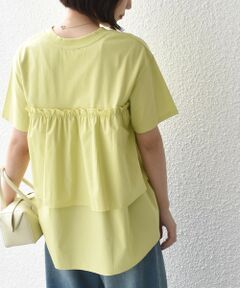 SHIPS / シップス Tシャツ | SHIPS Colors:〈手洗い可能〉バックティアード デザイン カットソー
