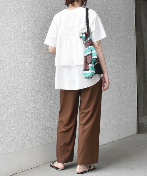 SHIPS / シップス Tシャツ | SHIPS Colors:〈手洗い可能〉バックティアード デザイン カットソー | 詳細6