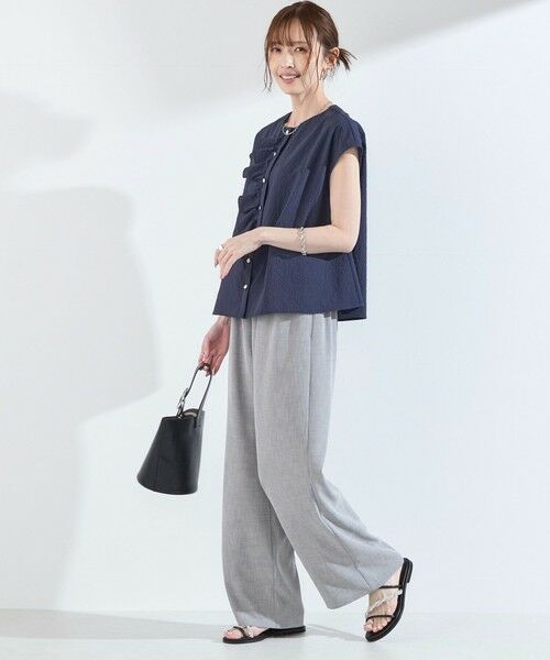 SHIPS / シップス その他パンツ | 《予約》SHIPS Colors:〈手洗い可能〉リネン ライク シャンブレー イージー パンツ◆ | 詳細11