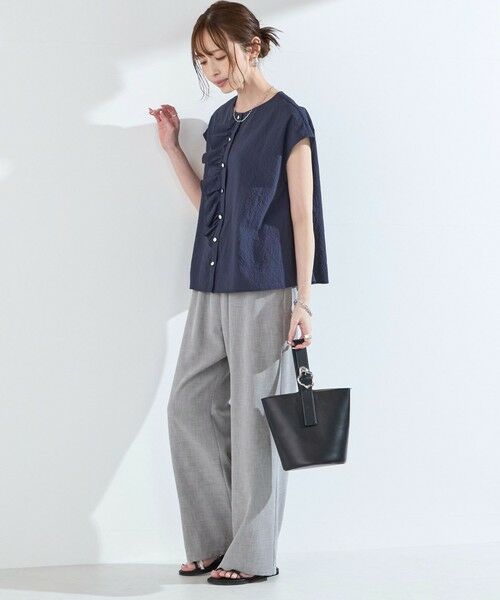 SHIPS / シップス その他パンツ | 《予約》SHIPS Colors:〈手洗い可能〉リネン ライク シャンブレー イージー パンツ◆ | 詳細12