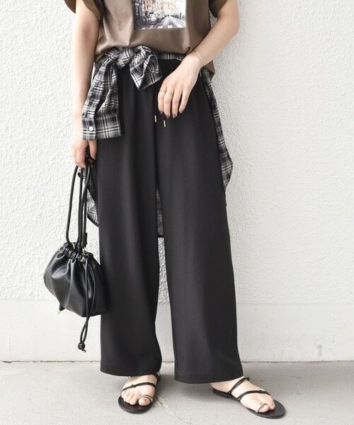 SHIPS / シップス その他パンツ | 《一部追加・新色予約》SHIPS Colors:〈手洗い可能〉PL/PU イージー パンツ◆(ブラック系)