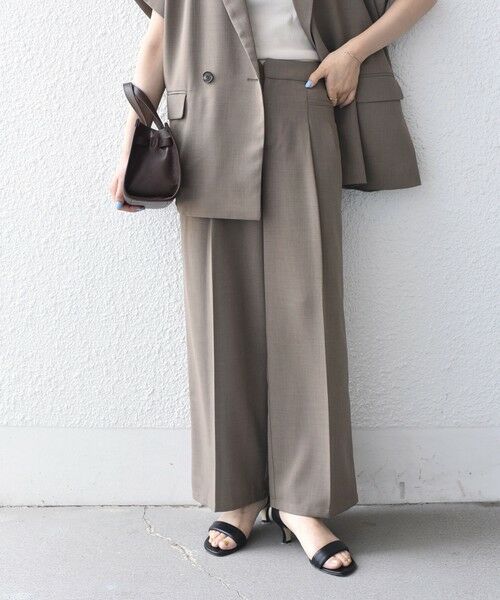SHIPS / シップス その他パンツ | 《予約》SHIPS Colors:〈手洗い可能〉クリスピー アウトポケット タック ワイド パンツ◆ | 詳細12