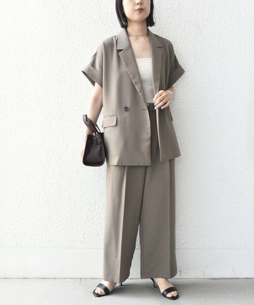 SHIPS / シップス その他パンツ | 《予約》SHIPS Colors:〈手洗い可能〉クリスピー アウトポケット タック ワイド パンツ◆ | 詳細14