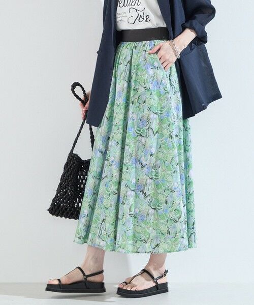 SHIPS / シップス ロング・マキシ丈スカート | SHIPS Colors:〈手洗い可能〉フラワープリント ゴム スカート | 詳細26