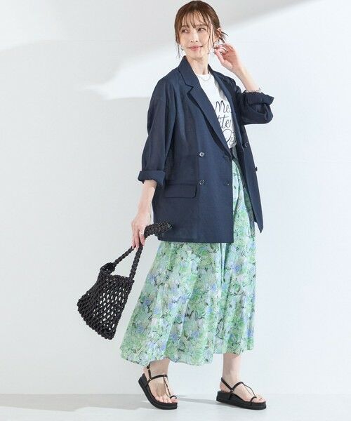 SHIPS / シップス ロング・マキシ丈スカート | SHIPS Colors:〈手洗い可能〉フラワープリント ゴム スカート | 詳細30