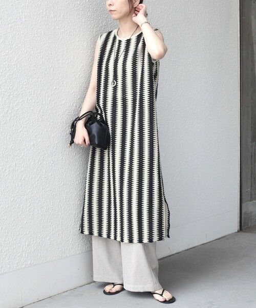 SHIPS / シップス ロング・マキシ丈ワンピース | SHIPS Colors:〈手洗い可能〉クロシェ ストライプ レース ワンピース | 詳細22