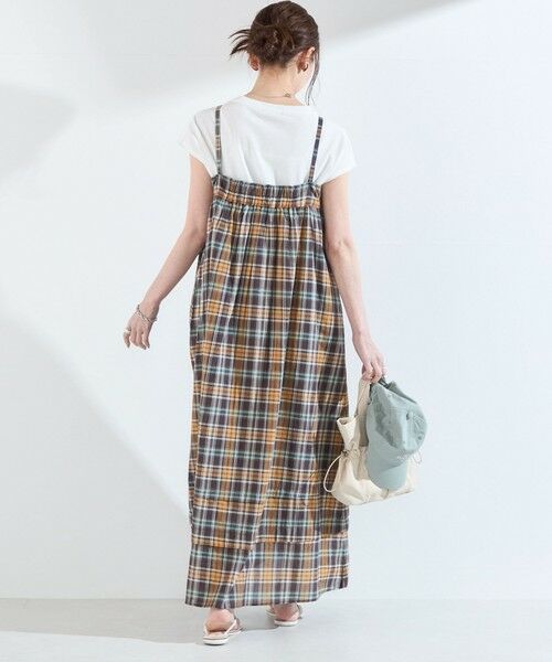 SHIPS / シップス ロング・マキシ丈ワンピース | 《予約》SHIPS Colors:〈手洗い可能〉マドラスチェック キャミ ワンピース◆ | 詳細13