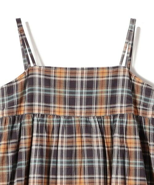 SHIPS / シップス ロング・マキシ丈ワンピース | 《予約》SHIPS Colors:〈手洗い可能〉マドラスチェック キャミ ワンピース◆ | 詳細5