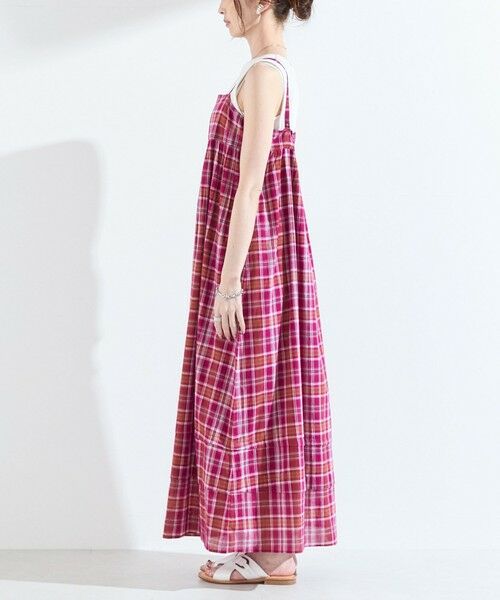 SHIPS / シップス ロング・マキシ丈ワンピース | 《予約》SHIPS Colors:〈手洗い可能〉マドラスチェック キャミ ワンピース◆ | 詳細21