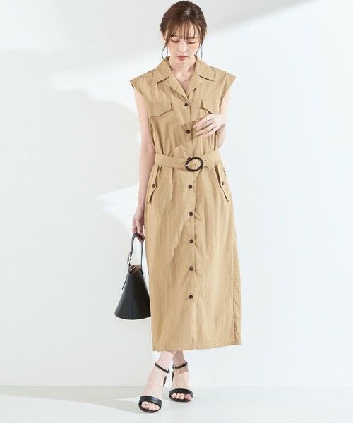 SHIPS / シップス ロング・マキシ丈ワンピース | 《予約》SHIPS Colors:〈接触冷感・UVカット・透湿〉ファンクション シャツ ワンピース◆ | 詳細7
