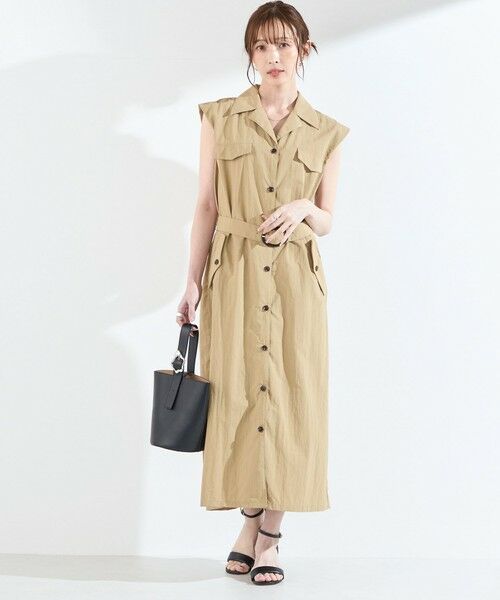 SHIPS / シップス ロング・マキシ丈ワンピース | 《予約》SHIPS Colors:〈接触冷感・UVカット・透湿〉ファンクション シャツ ワンピース◆ | 詳細8