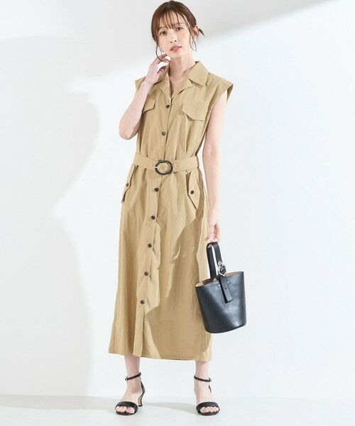 SHIPS / シップス ロング・マキシ丈ワンピース | 《予約》SHIPS Colors:〈接触冷感・UVカット・透湿〉ファンクション シャツ ワンピース◆ | 詳細9
