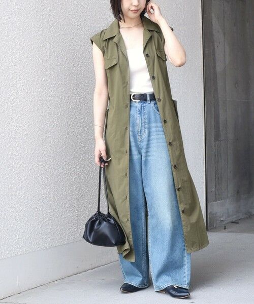 SHIPS / シップス ロング・マキシ丈ワンピース | SHIPS Colors:〈接触冷感・UVカット・透湿〉ファンクション シャツ ワンピース◇ | 詳細23