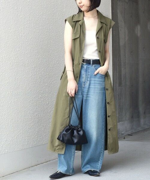 SHIPS / シップス ロング・マキシ丈ワンピース | SHIPS Colors:〈接触冷感・UVカット・透湿〉ファンクション シャツ ワンピース◇ | 詳細24