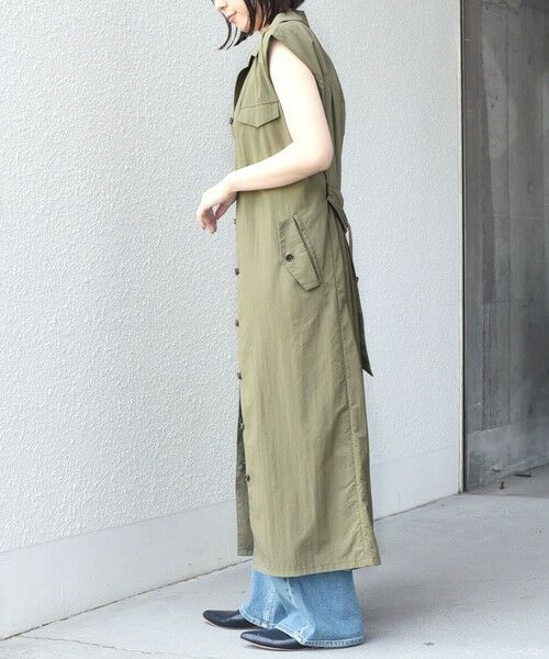 SHIPS / シップス ロング・マキシ丈ワンピース | SHIPS Colors:〈接触冷感・UVカット・透湿〉ファンクション シャツ ワンピース◇ | 詳細25