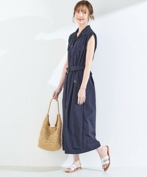 SHIPS / シップス ロング・マキシ丈ワンピース | 《予約》SHIPS Colors:〈接触冷感・UVカット・透湿〉ファンクション シャツ ワンピース◆ | 詳細26