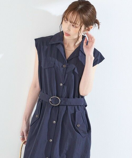 SHIPS / シップス ロング・マキシ丈ワンピース | 《予約》SHIPS Colors:〈接触冷感・UVカット・透湿〉ファンクション シャツ ワンピース◆ | 詳細27